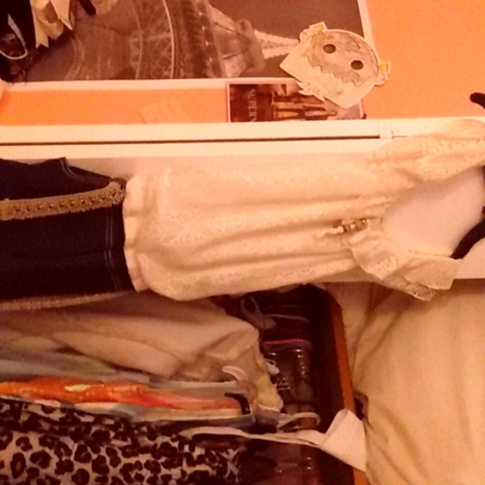 White Lace Jumpsuit by Sequin Hearts. Size 16